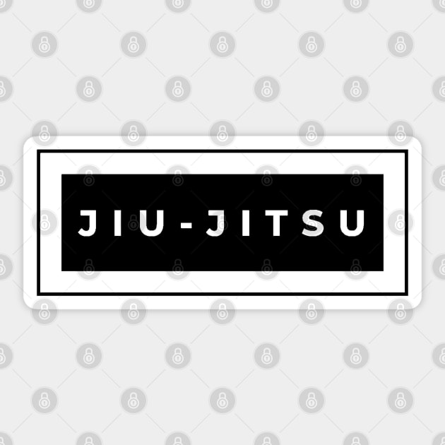 Bjj Brazilian Jiu Jitsu Minimal Design Sticker by HootVault